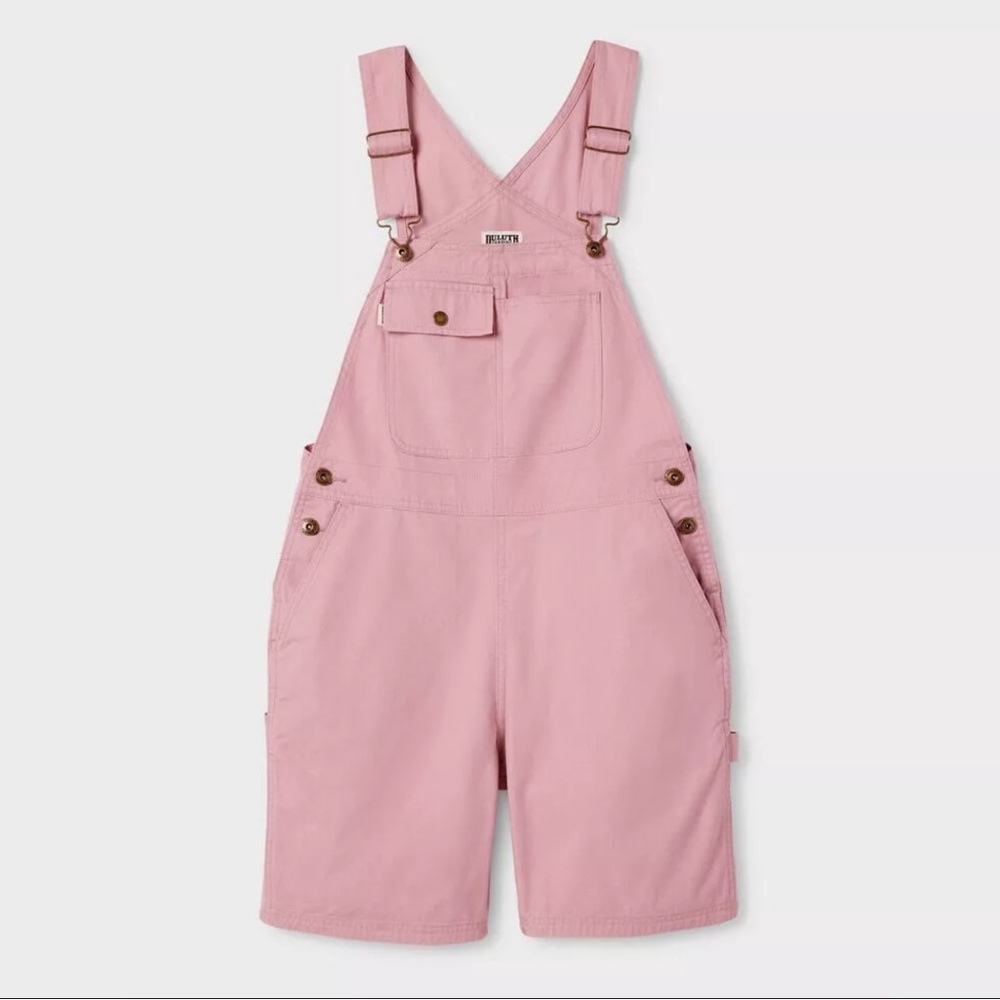 Duluth Trading Co NWT Cotton Canvas Short Overalls
